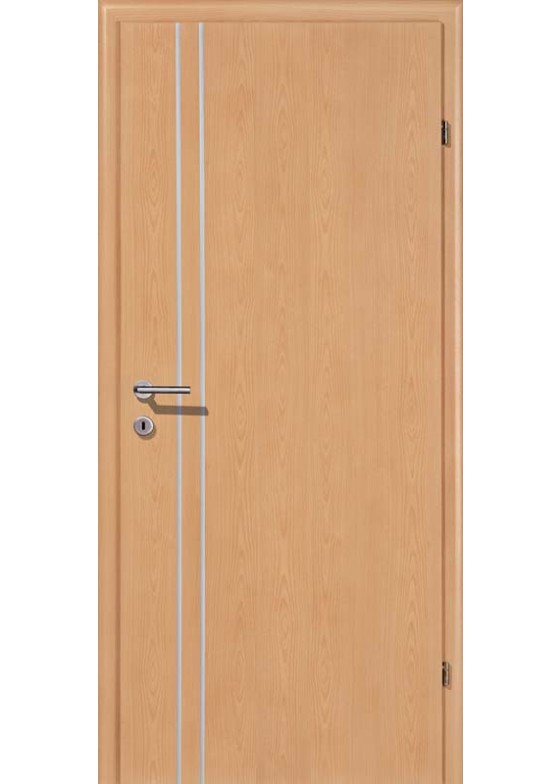 Decora CPL Buche Längsmaserung Alu 2 Lisenen längs