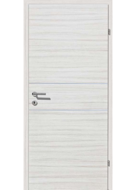 Decora CPL Palisander weiß querstrukturiert Alu 2 Lisenen quer