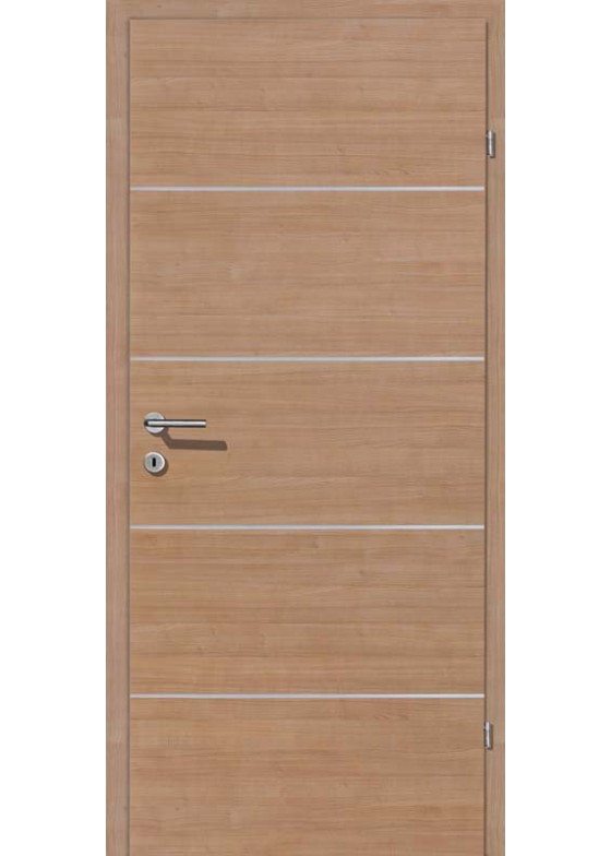 Decora CPL Zimtbirke Quermaserung Alu 4 Lisenen quer