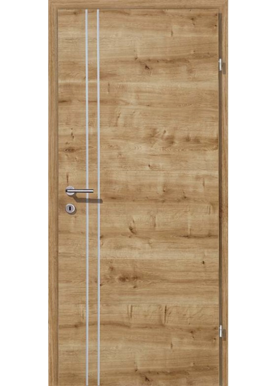 Grünau Eiche rustikal Alu 2 Lisenen längs