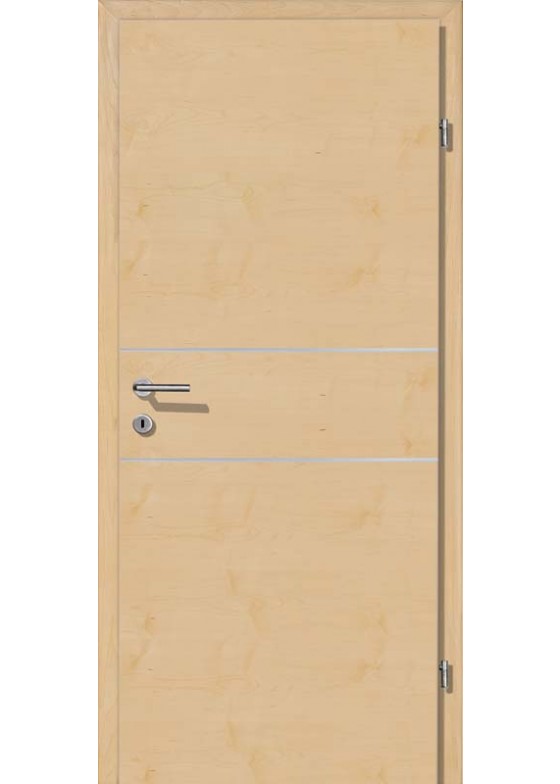 Decora CPL Bergahorn Quermaserung Alu 2 Lisenen quer