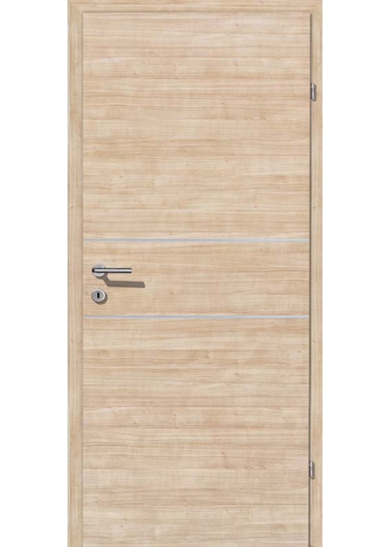Decora CPL Sandbirke Quermaserung Alu 2 Lisenen quer