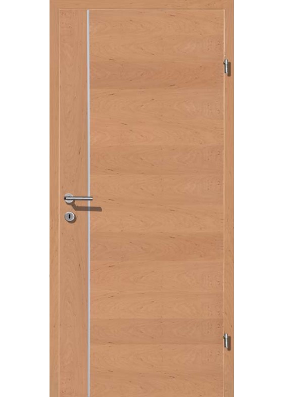 VIVA 03 Erle Streifen Erle längsfurniert Alu 1 Lisenen längs