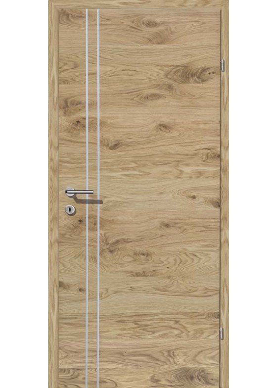 Grünau Eiche rustikal getönt Alu 2 Lisenen längs