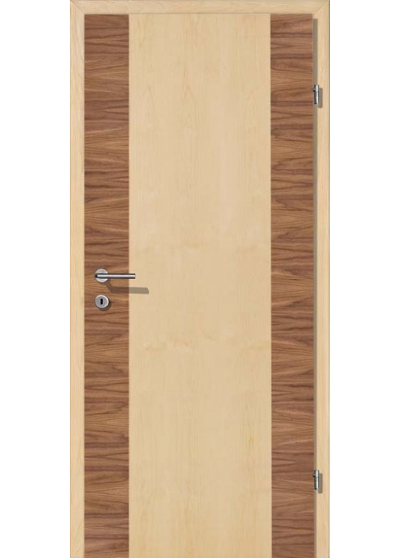 VIVA 08 Ahorn Streifen Nuss querfurniert