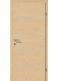Decora CPL Bergahorn Quermaserung Alu 4 Lisenen quer