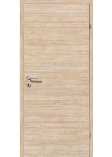 Decora CPL Sandbirke Quermaserung Alu 2 Lisenen quer