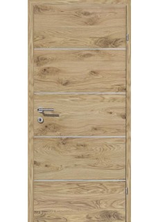 Grünau Eiche rustikal getönt Alu 4 Lisenen quer